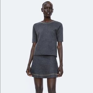 NEW NEVER USED ZARA SKIRT AND TOP SZ S